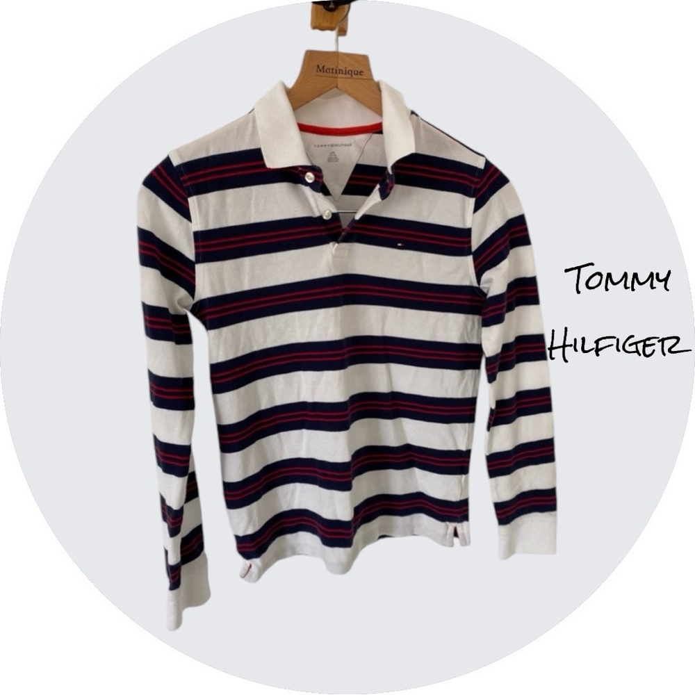 Boys Tommy Hilfiger collared long sleeve